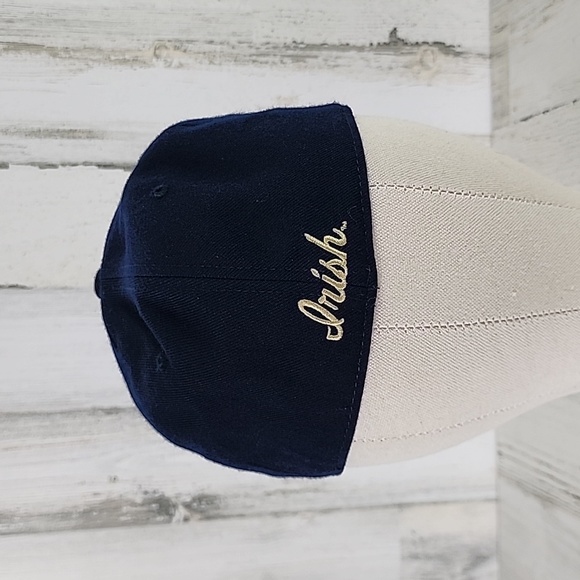 Zephyr 32/5 Chopped navy blue gold Norte Dame Fighting Irish hat cap Size 7 1/8 - Picture 5 of 9